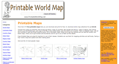 Desktop Screenshot of printableworldmap.net